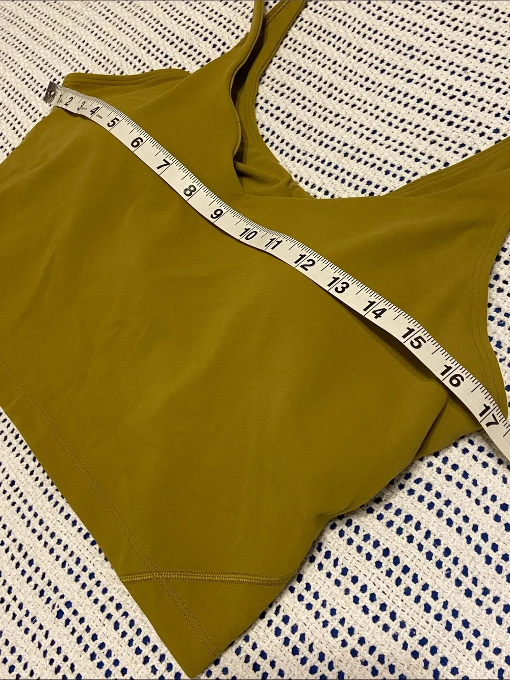Lululemon Align Crop Tank Top in Auric Gold padding